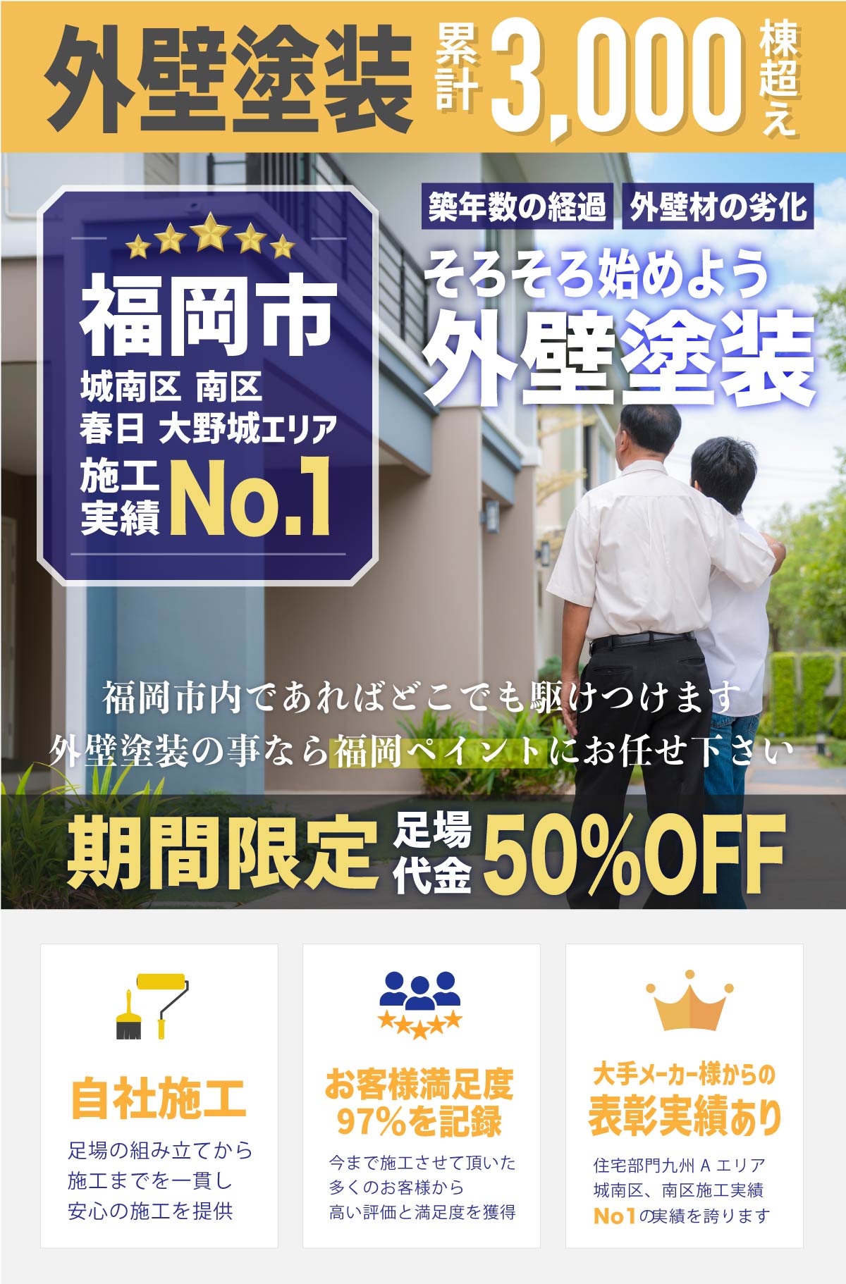 外壁塗装なら福岡ペイント